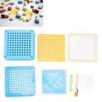 Medicine Capsule Filling Tray 100 Hole Capsule Filling Machine Capsule Filling Tool Manual Capsule Filler Blue