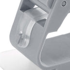 3pcs Wall Mounted Mop Holder Strong Adhesion Plastic Mop Broom Holder for Garage Tool Room Gray