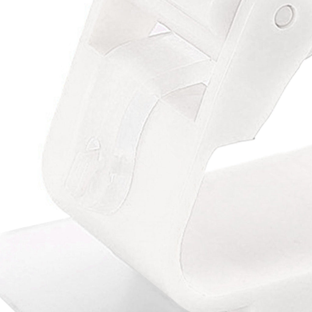 3pcs Wall Mounted Mop Holder Strong Adhesion Plastic Mop Broom Holder for Garage Tool Room White