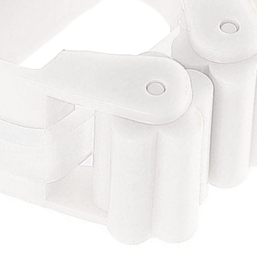 3pcs Wall Mounted Mop Holder Strong Adhesion Plastic Mop Broom Holder for Garage Tool Room White