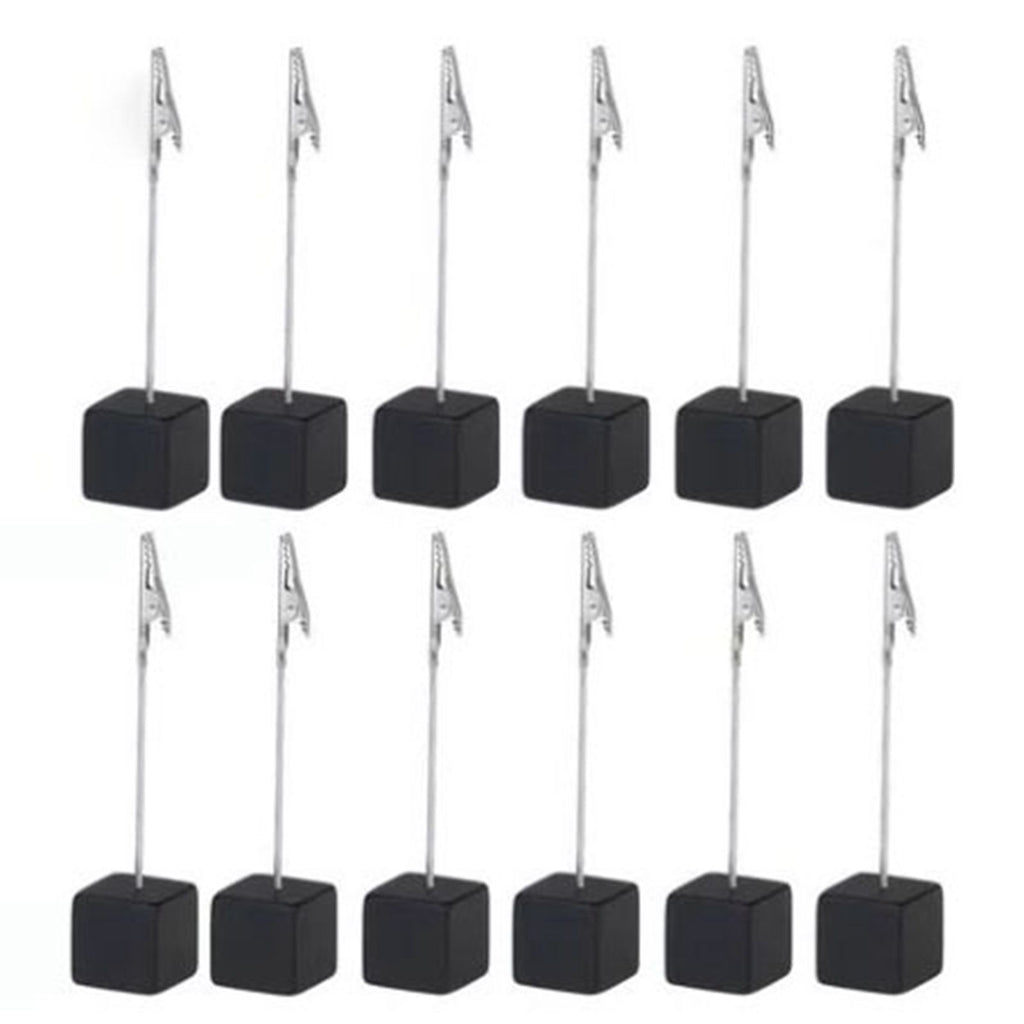 Note Holder Photo Clip Stand Memo Display Clamp Stable Cube Base for Home Weddings Offices Parties