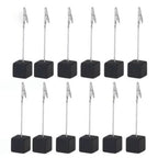 Note Holder Photo Clip Stand Memo Display Clamp Stable Cube Base for Home Weddings Offices Parties