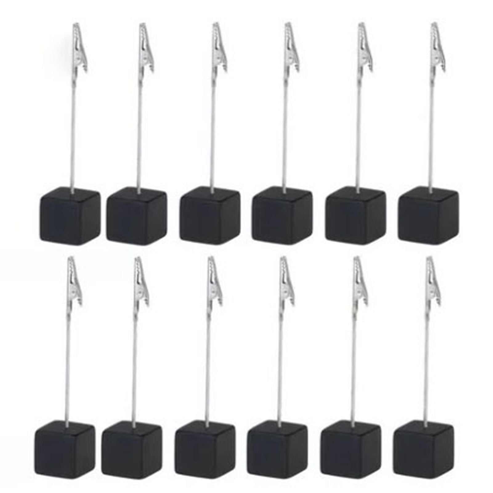 Note Holder Photo Clip Stand Memo Display Clamp Stable Cube Base for Home Weddings Offices Parties