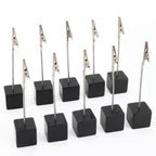 Note Holder Photo Clip Stand Memo Display Clamp Stable Cube Base for Home Weddings Offices Parties