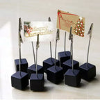 Note Holder Photo Clip Stand Memo Display Clamp Stable Cube Base for Home Weddings Offices Parties