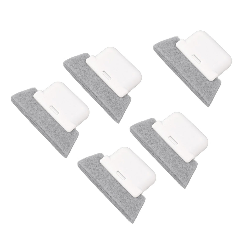 5Pcs Window Track Cleaning Brush Detachable Window Groove Gap Cleaning Brush Tools with Scraper for Window Sliding Door