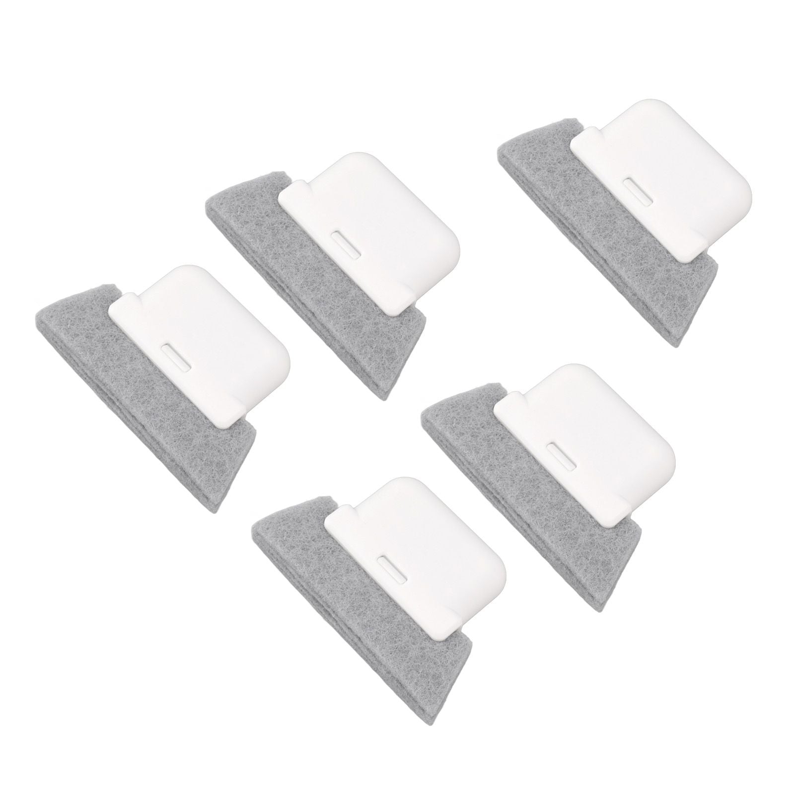 5Pcs Window Track Cleaning Brush Detachable Window Groove Gap Cleaning Brush Tools with Scraper for Window Sliding Door