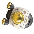 Cartoon Style Space Rocket Piggy Bank Money Bank Money Saving Jar Boys Girls Gift Luxurious Grey Gold