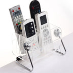 Clear Plastic Remote Control Holder Desk Organizer Transparent Mobile Phone Case Glasses Sundries Storage Box