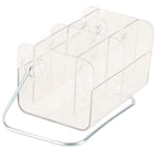 Clear Plastic Remote Control Holder Desk Organizer Transparent Mobile Phone Case Glasses Sundries Storage Box