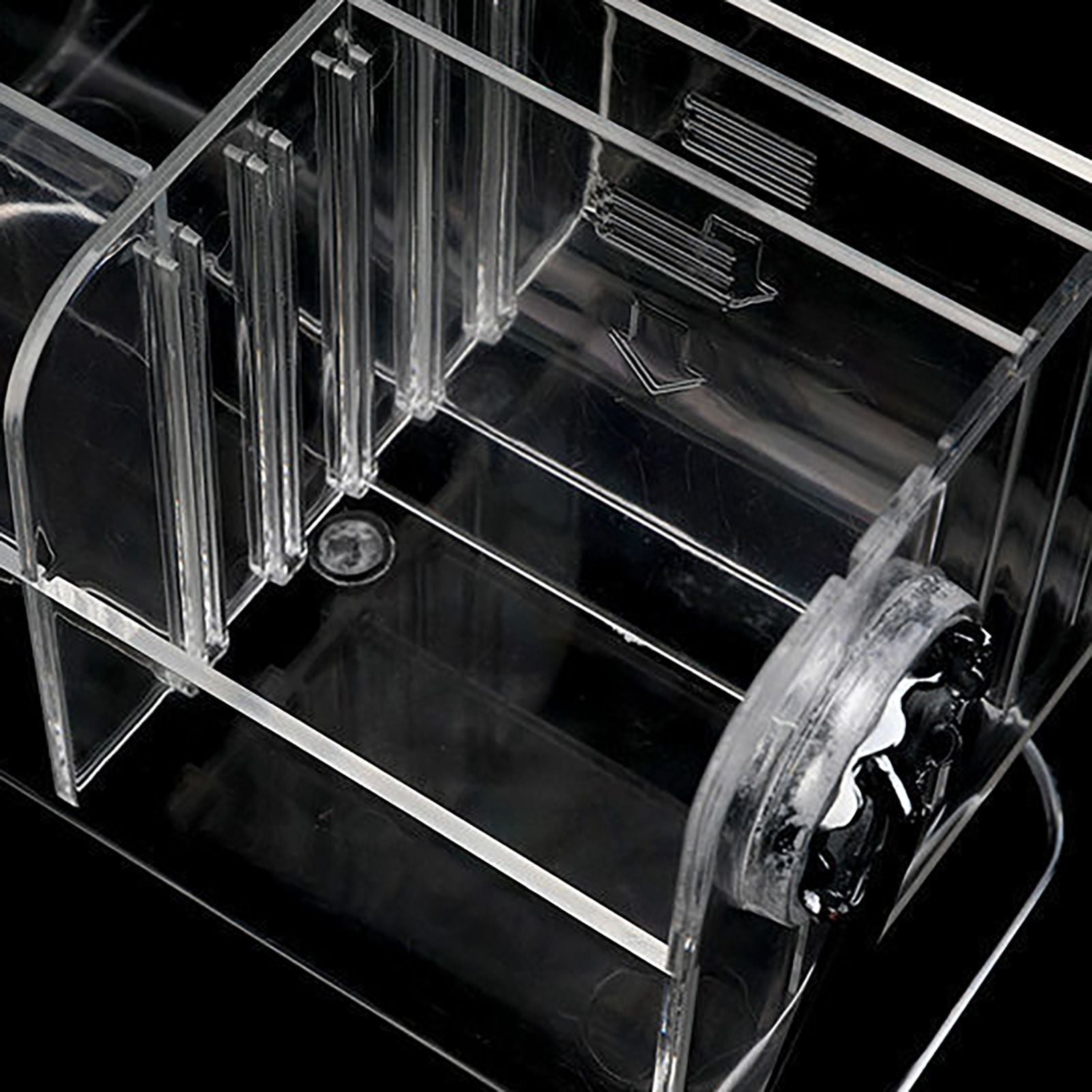 Clear Plastic Remote Control Holder Desk Organizer Transparent Mobile Phone Case Glasses Sundries Storage Box