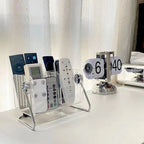 Clear Plastic Remote Control Holder Desk Organizer Transparent Mobile Phone Case Glasses Sundries Storage Box