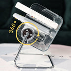 Clear Plastic Remote Control Holder Desk Organizer Transparent Mobile Phone Case Glasses Sundries Storage Box