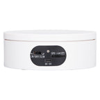 Rotating Display Stand 5.5lb Load Capacity 360 Degree Photography Turntable Plug in Battery Knob Speed Control White 12cm/4.7in