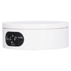 Rotating Display Stand 5.5lb Load Capacity 360 Degree Photography Turntable Plug in Battery Knob Speed Control White 12cm/4.7in