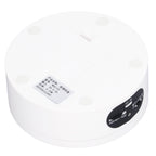 Rotating Display Stand 5.5lb Load Capacity 360 Degree Photography Turntable Plug in Battery Knob Speed Control White 12cm/4.7in