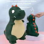 Dinosaur Piggy Bank Cute Cartoon Money Save Box Fall Resistance Money Coin Bank Desktop Decoration Boys Girls Gift Small Green