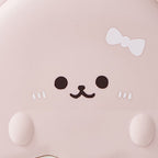 5 Compartment Candy Tray with Lid Cartoon Cute Snack Serving Tray Fruit Tray for Outdoor Picnic Pink Bear
