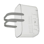 Clear Hand Basket Comfortable Handle Ventilation Holes Easy Access Versatile Fruit Storage Basket for Camping Grey