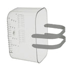Clear Hand Basket Comfortable Handle Ventilation Holes Easy Access Versatile Fruit Storage Basket for Camping Grey