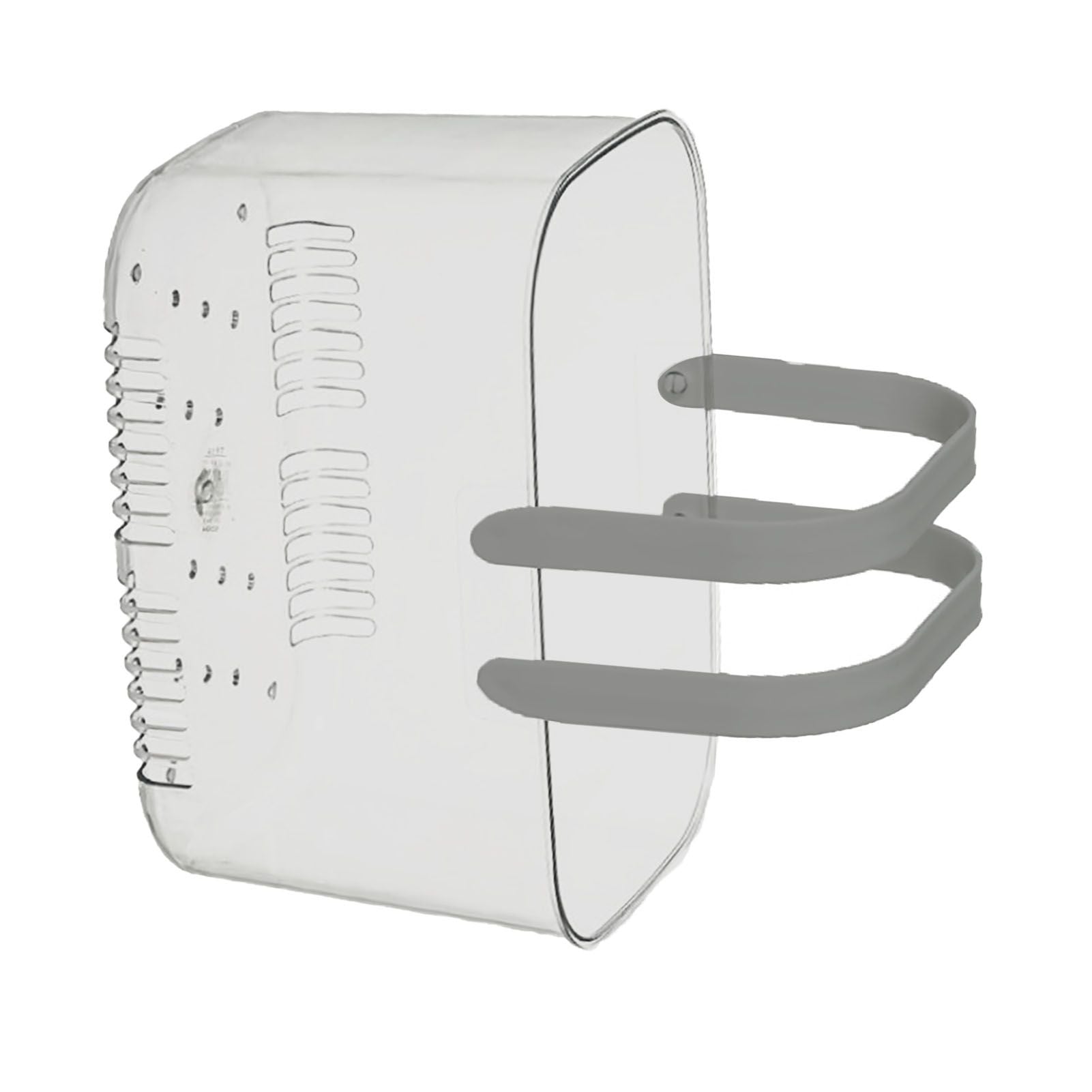 Clear Hand Basket Comfortable Handle Ventilation Holes Easy Access Versatile Fruit Storage Basket for Camping Grey