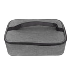 Lunch Bag 3.2L Large Capacity Leakproof Oxford Fabric Portable Handle Insulated Lunch Bag for Office School Outing Grey