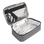 Lunch Bag 3.2L Large Capacity Leakproof Oxford Fabric Portable Handle Insulated Lunch Bag for Office School Outing Grey
