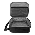 Insulated Lunch Bag 6L Oxford Fabric Leakproof Lining Portable Handle Zippered Lunch Bag for Outdoor Camping Beach Black