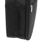 Insulated Lunch Bag 6L Oxford Fabric Leakproof Lining Portable Handle Zippered Lunch Bag for Outdoor Camping Beach Black