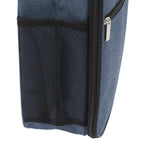 Insulated Lunch Bag 6L Oxford Fabric Leakproof Lining Portable Handle Zippered Lunch Bag for Outdoor Camping Beach Navy Blue