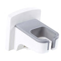 Wall Mounted Hair Dryer Holder Punch Free Self Adhesive Blow Dryer Holder for Bathroom Washroom White