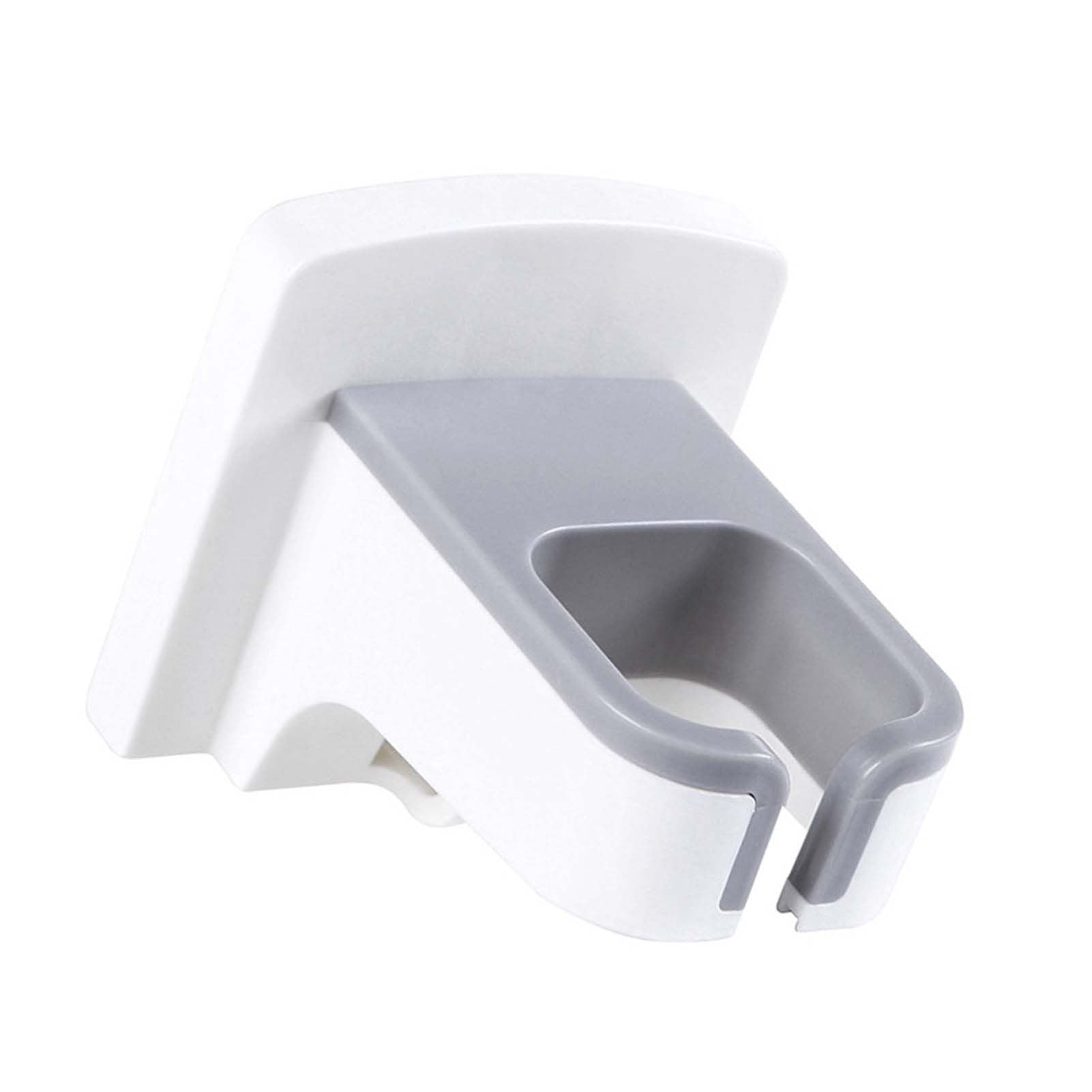 Wall Mounted Hair Dryer Holder Punch Free Self Adhesive Blow Dryer Holder for Bathroom Washroom White