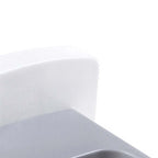 Wall Mounted Hair Dryer Holder Punch Free Self Adhesive Blow Dryer Holder for Bathroom Washroom White