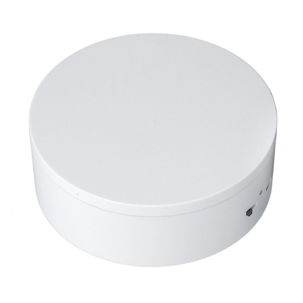 White Automatic 360° Rotating Display Turntable 3KG Load Bearing Electric Display Turntable Stand for Shop Diameter 13cm/5in