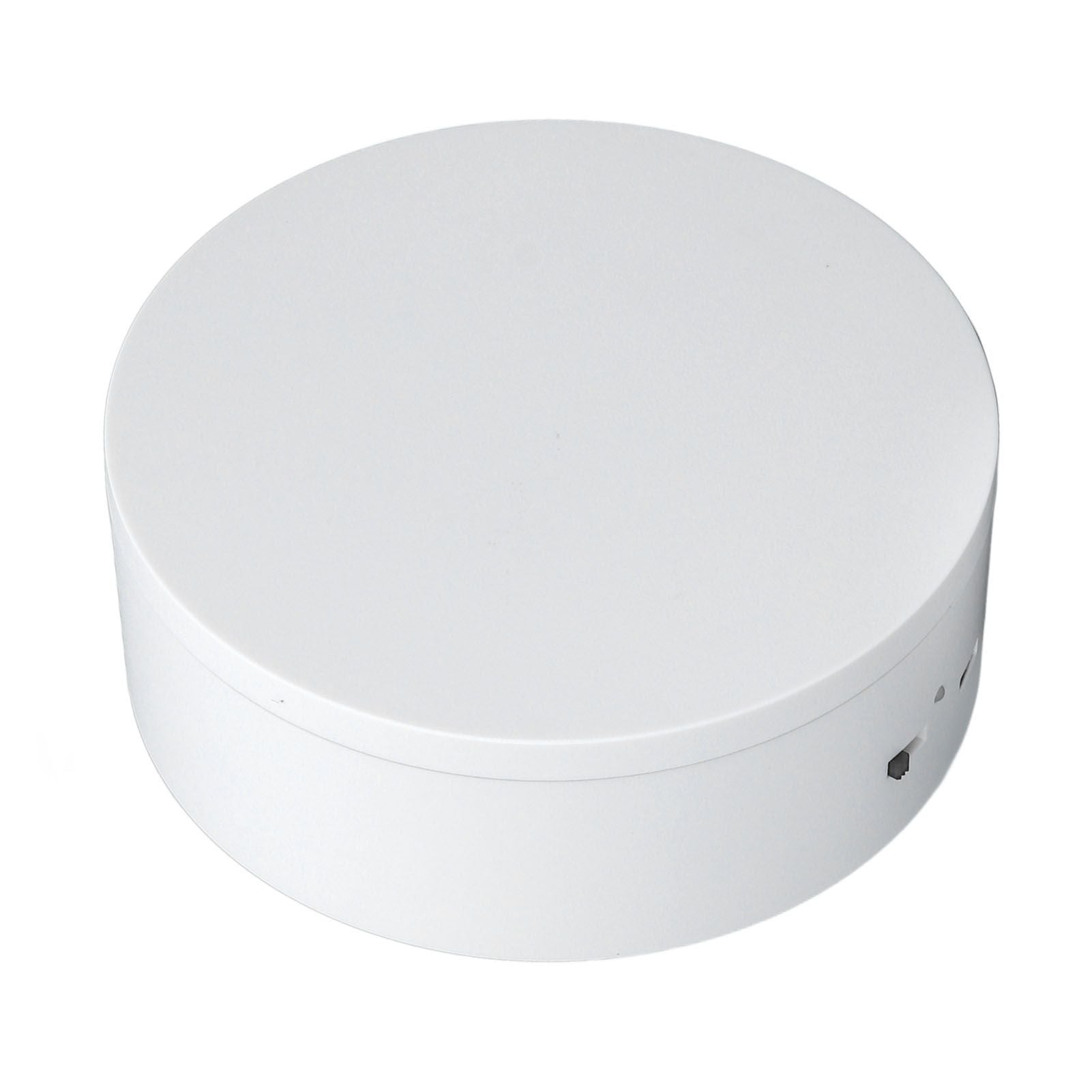 White Automatic 360° Rotating Display Turntable 3KG Load Bearing Electric Display Turntable Stand for Shop Diameter 13cm/5in