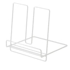 Foldable Iron Display Stand Multifunction Rust Prevention Simple Folding Book Stand for Kids White