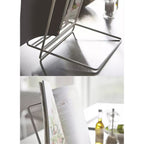 Foldable Iron Display Stand Multifunction Rust Prevention Simple Folding Book Stand for Kids White