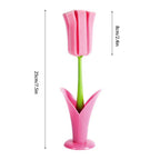 2PCS Sponge Cleaning Brush Long Handle Grip Cup Brush for Coffee Mugs Winebottle Baby Bottles Pink