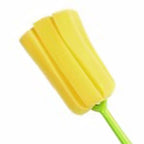 2PCS Sponge Cleaning Brush Long Handle Grip Cup Brush for Coffee Mugs Winebottle Baby Bottles Yellow