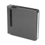 20 Regular Cigarettes Case Box USB Rechargeable Cigarette Case with Lighter for Men Women Ideal Gift for Smoker Black Wire Drawing