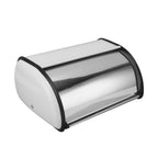Iron Bread Bin Durable Bread Storage Container Mirror Polished Bread Bin Storage Case for Home Shop Office White