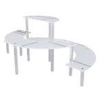 Acrylic Display Stand Transparent 3 Tiered Product Food Dessert Stand Round Display Riser Detachable Display Shelf for Home Restaurant Office Store