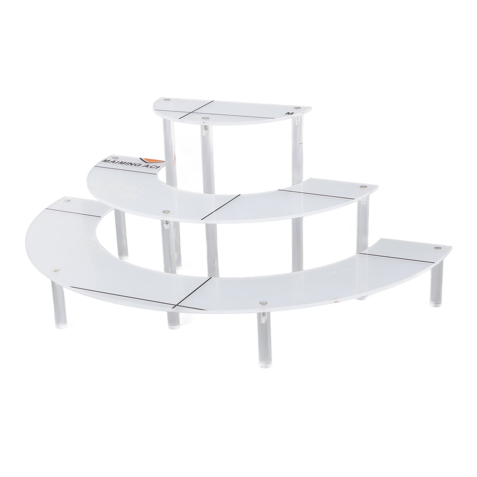 Acrylic Display Stand Transparent 3 Tiered Product Food Dessert Stand Round Display Riser Detachable Display Shelf for Home Restaurant Office Store