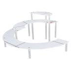 Acrylic Display Stand Transparent 3 Tiered Product Food Dessert Stand Round Display Riser Detachable Display Shelf for Home Restaurant Office Store
