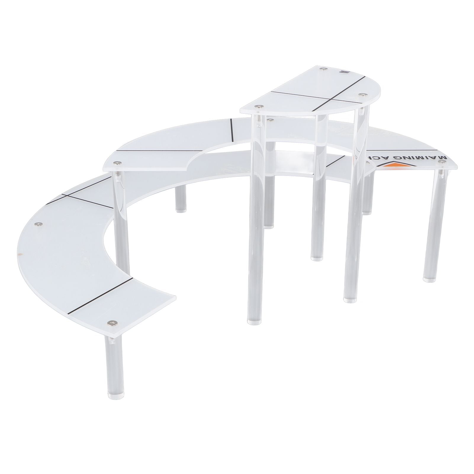 Acrylic Display Stand Transparent 3 Tiered Product Food Dessert Stand Round Display Riser Detachable Display Shelf for Home Restaurant Office Store
