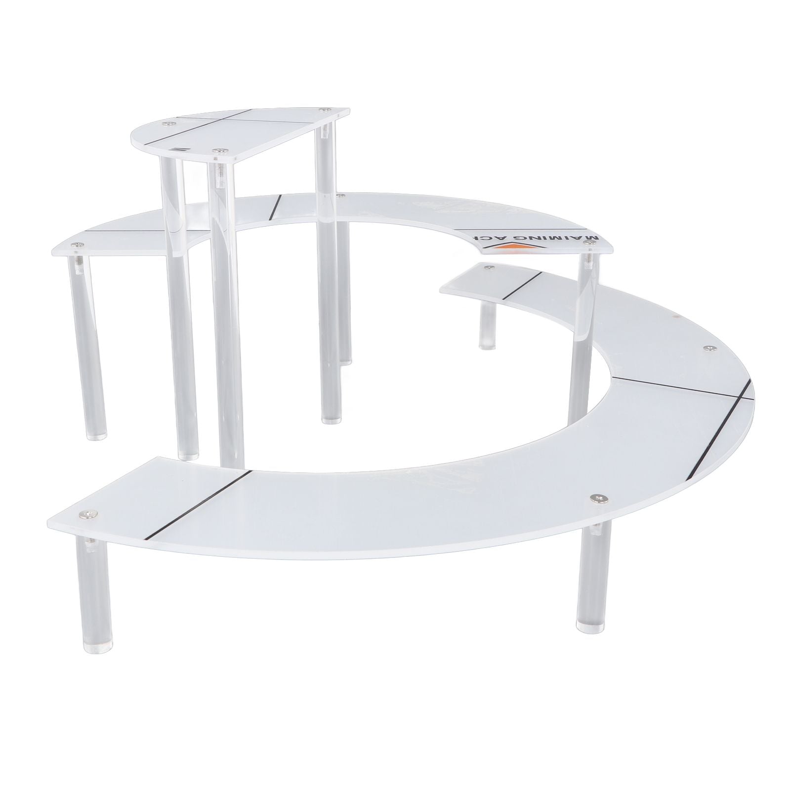 Acrylic Display Stand Transparent 3 Tiered Product Food Dessert Stand Round Display Riser Detachable Display Shelf for Home Restaurant Office Store