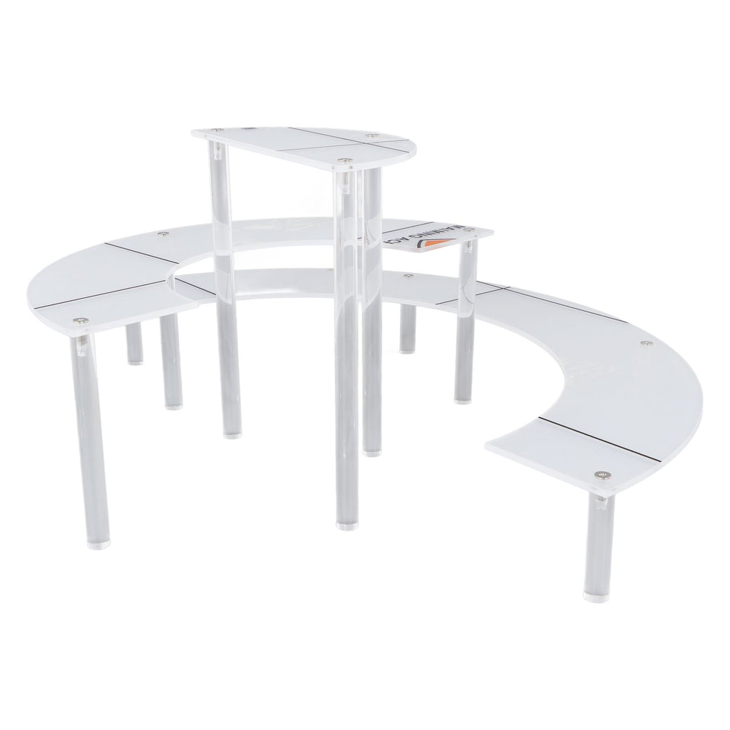 Acrylic Display Stand Transparent 3 Tiered Product Food Dessert Stand Round Display Riser Detachable Display Shelf for Home Restaurant Office Store