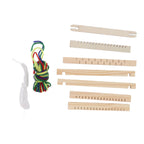 Kids Weaving Loom Easy Operation Hand Eye Coordination Durable Wood Weaving Loom Kit for Beginner Adult Craft DIY