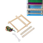 Kids Weaving Loom Easy Operation Hand Eye Coordination Durable Wood Weaving Loom Kit for Beginner Adult Craft DIY