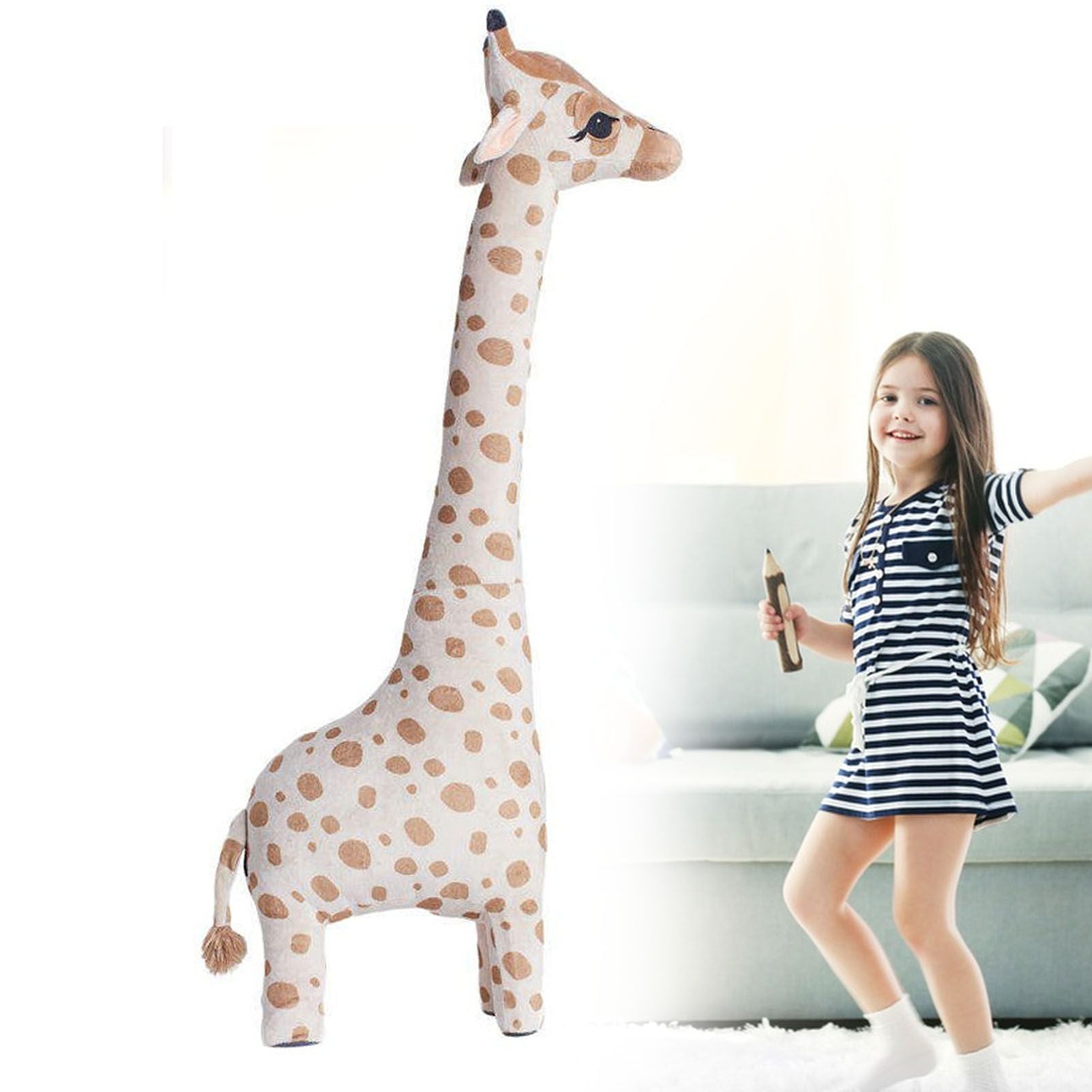 Giraffe Doll Plush Toy Cute Soft Full Filling High Elasticity Skin Friendly Perfect Gift for Kids Adults 45cm